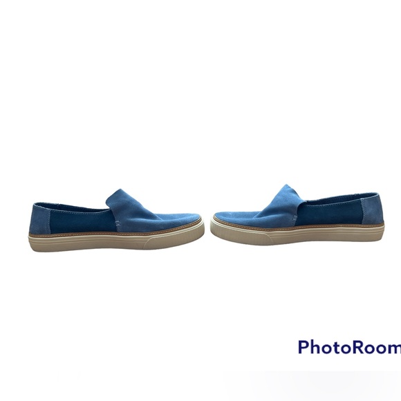 NWOT Toms Women’s Sunset Infinity Blue Oceana Suede Slip On Loafer, Size 12 - Picture 5 of 10